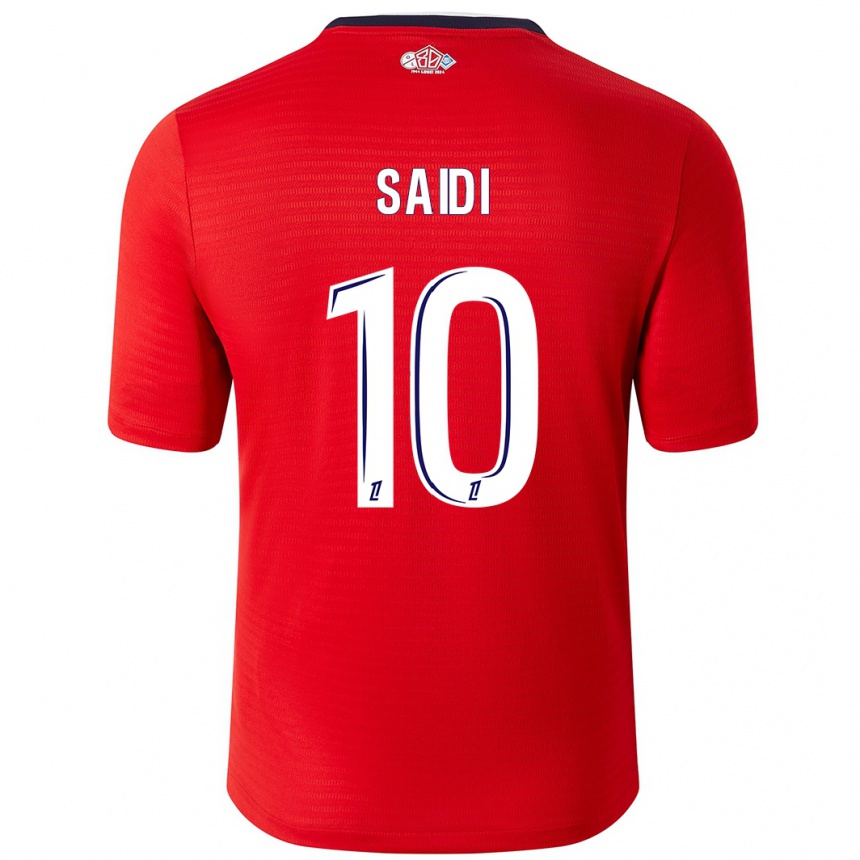 Niño Fútbol Camiseta Rachel Saidi #10 Rojo Blanco 1ª Equipación 2024/25