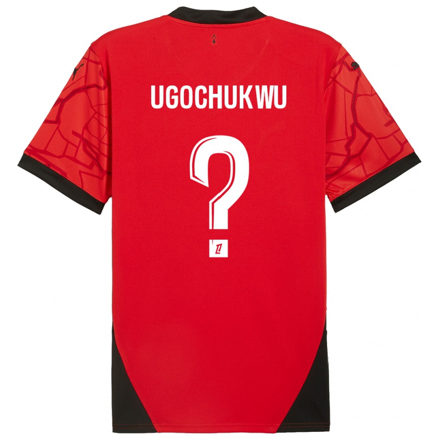 Niño Fútbol Camiseta Chibuike Ugochukwu #0 Rojo Negro 1ª Equipación 2024/25