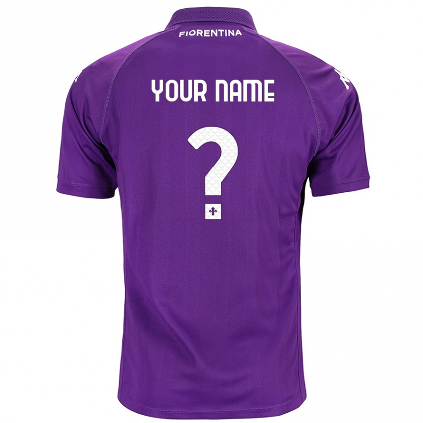 Niño Fútbol Camiseta Su Nombre #0 Morado 1ª Equipación 2024/25