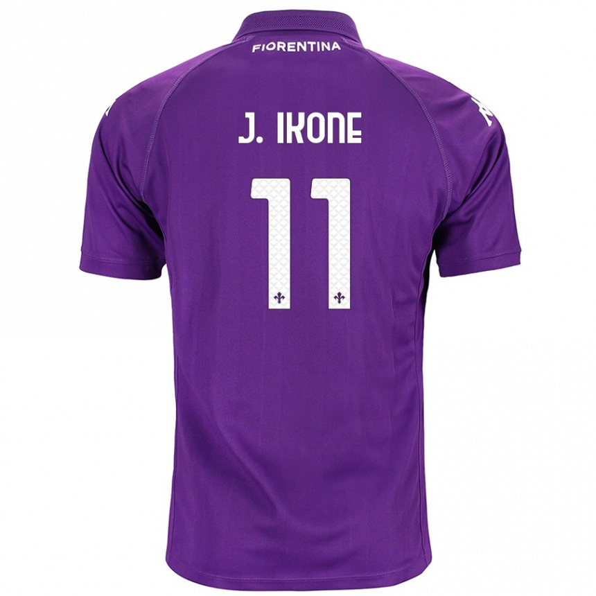 Niño Fútbol Camiseta Jonathan Ikoné #11 Morado 1ª Equipación 2024/25