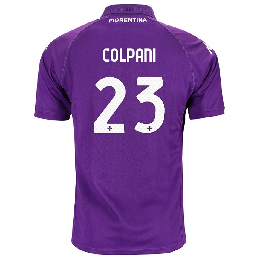 Niño Fútbol Camiseta Andrea Colpani #23 Morado 1ª Equipación 2024/25