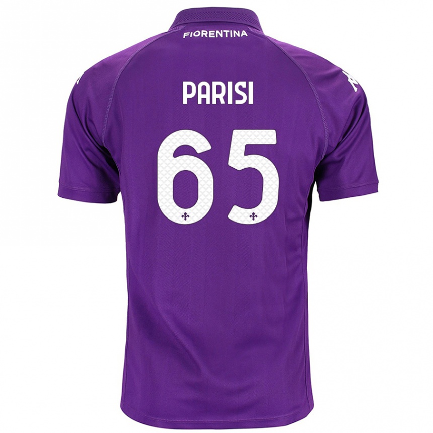 Niño Fútbol Camiseta Fabiano Parisi #65 Morado 1ª Equipación 2024/25