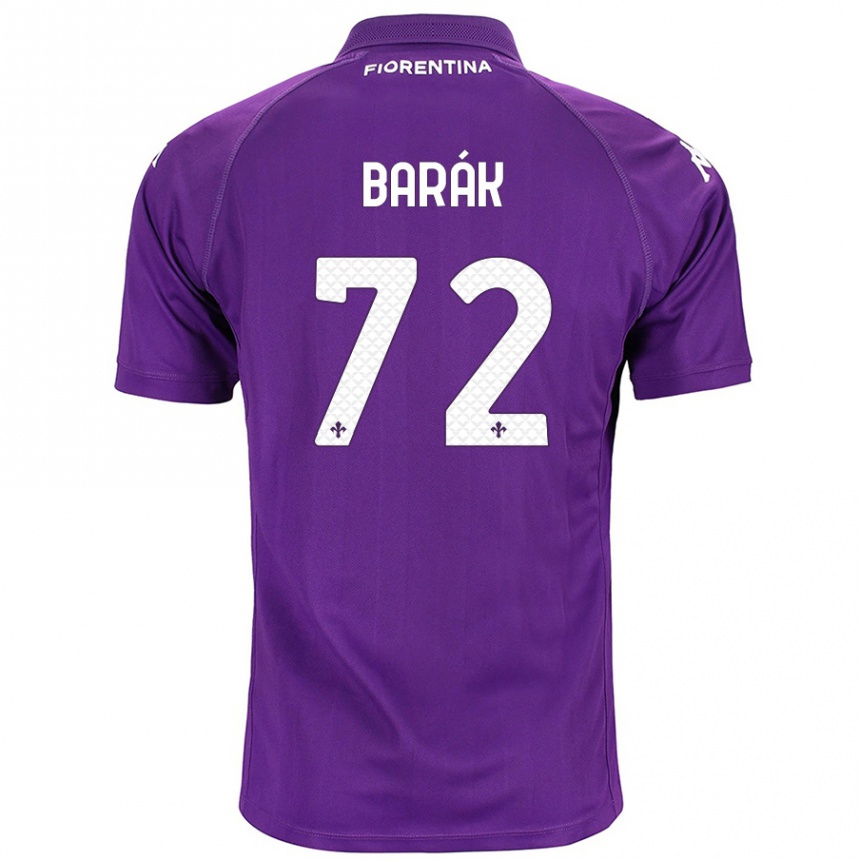 Niño Fútbol Camiseta Antonin Barak #72 Morado 1ª Equipación 2024/25