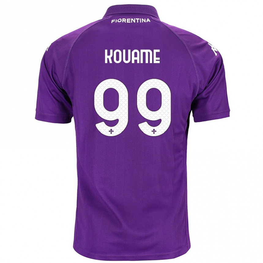 Niño Fútbol Camiseta Christian Kouamé #99 Morado 1ª Equipación 2024/25