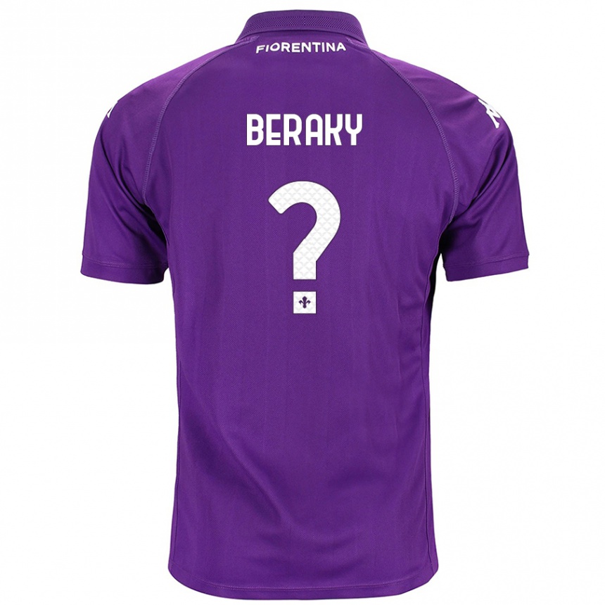 Niño Fútbol Camiseta Mussie Beraky #0 Morado 1ª Equipación 2024/25