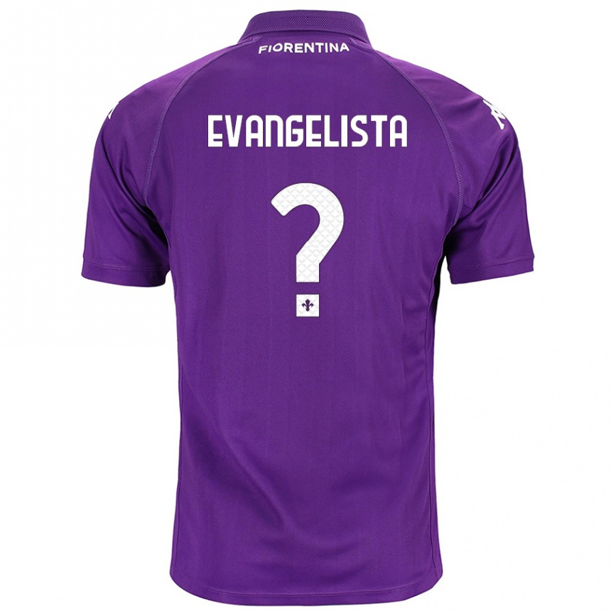 Niño Fútbol Camiseta Carlo Evangelista #0 Morado 1ª Equipación 2024/25