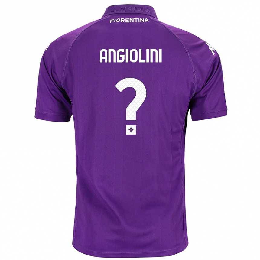 Niño Fútbol Camiseta Gianmarco Angiolini #0 Morado 1ª Equipación 2024/25