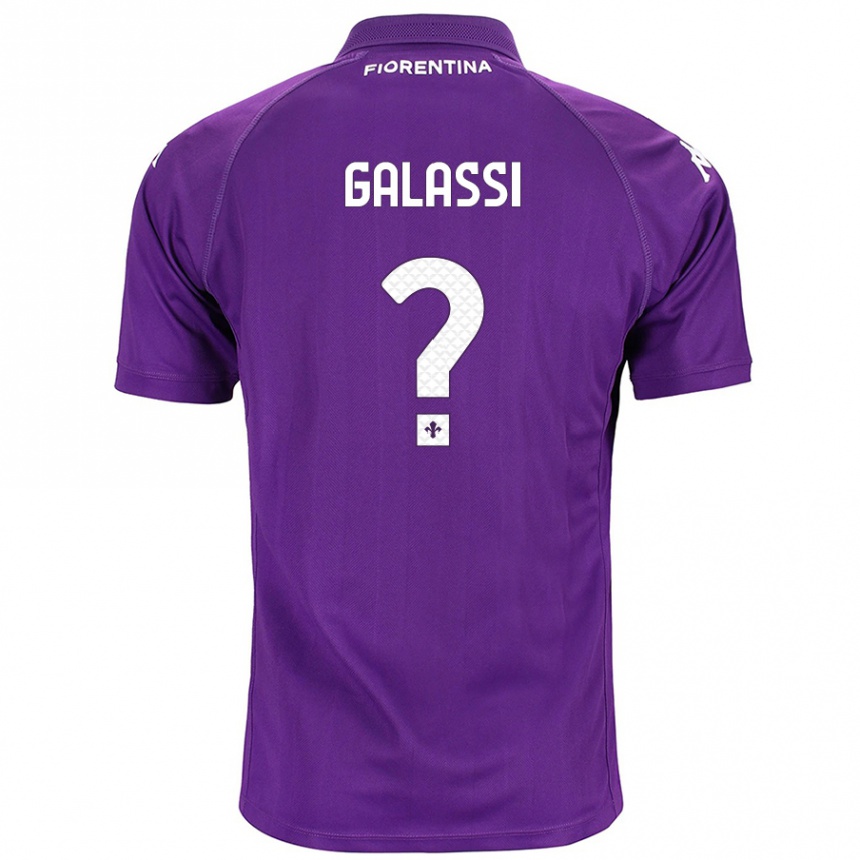 Niño Fútbol Camiseta Andrea Galassi #0 Morado 1ª Equipación 2024/25