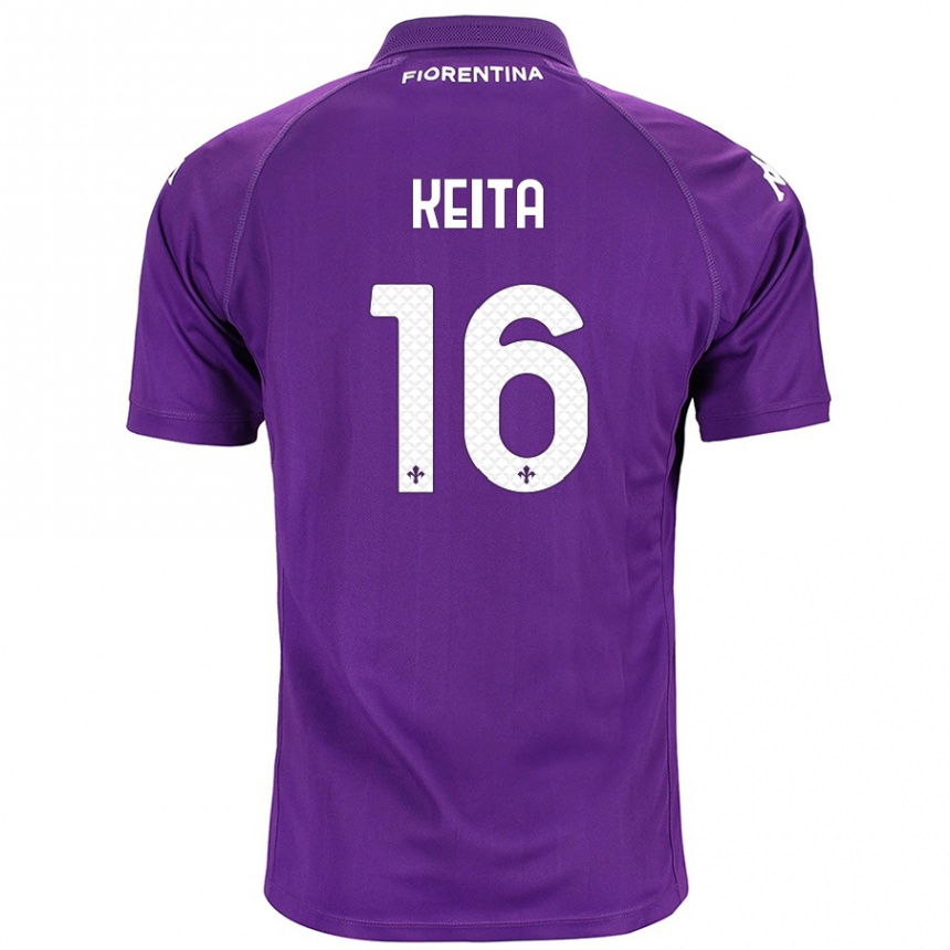 Niño Fútbol Camiseta Bala Keita #16 Morado 1ª Equipación 2024/25