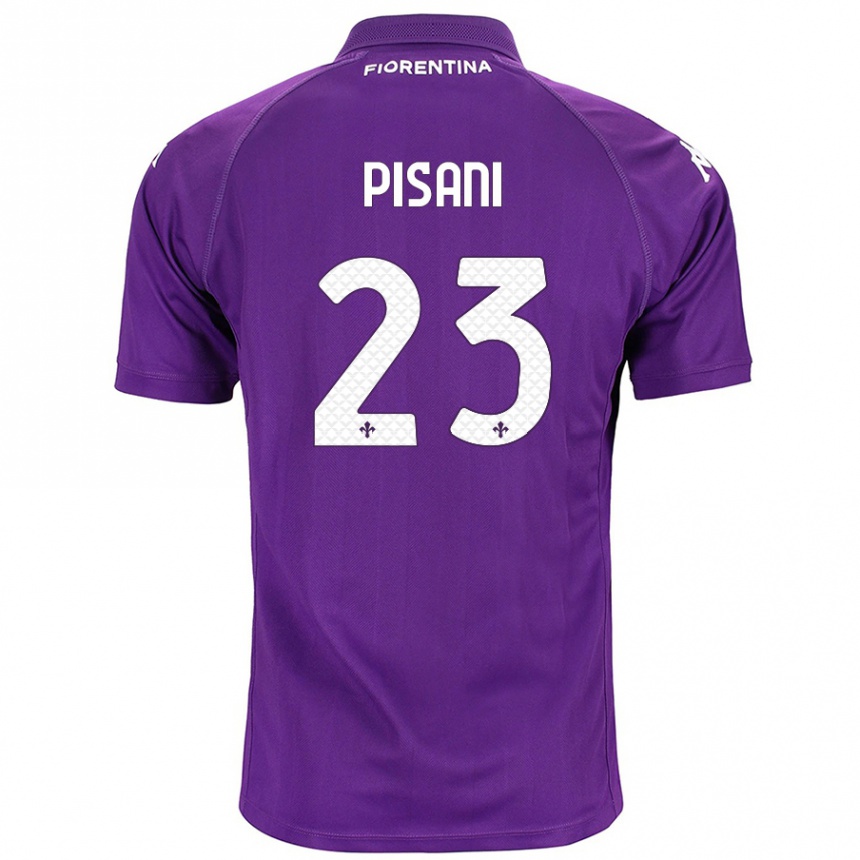 Niño Fútbol Camiseta Diego Pisani #23 Morado 1ª Equipación 2024/25