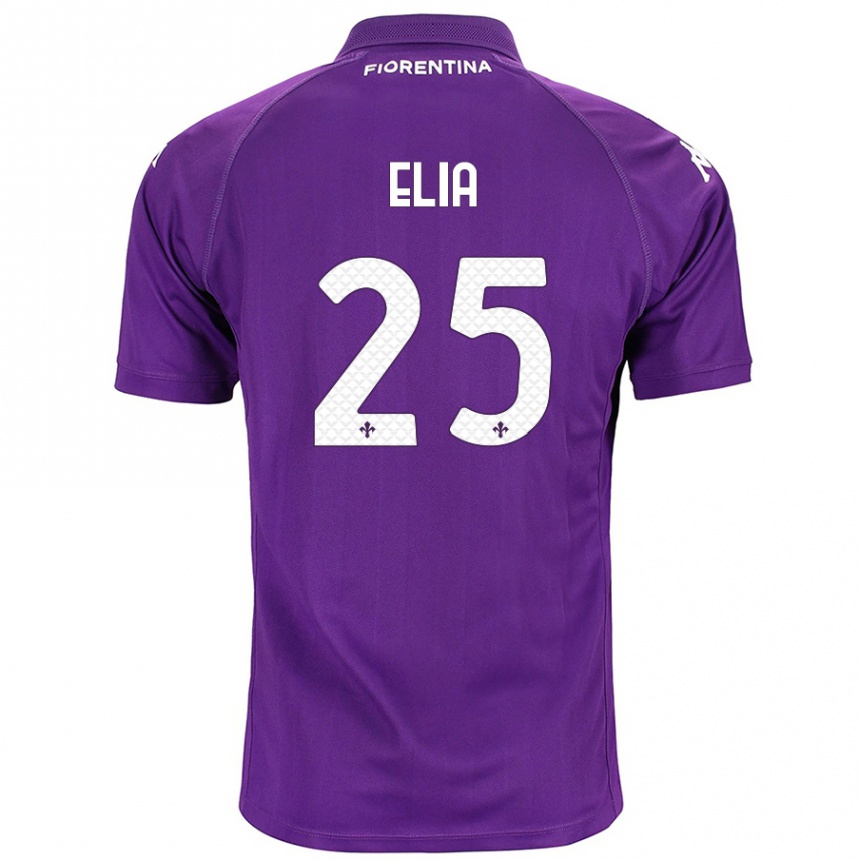 Niño Fútbol Camiseta Mirko Elia #25 Morado 1ª Equipación 2024/25