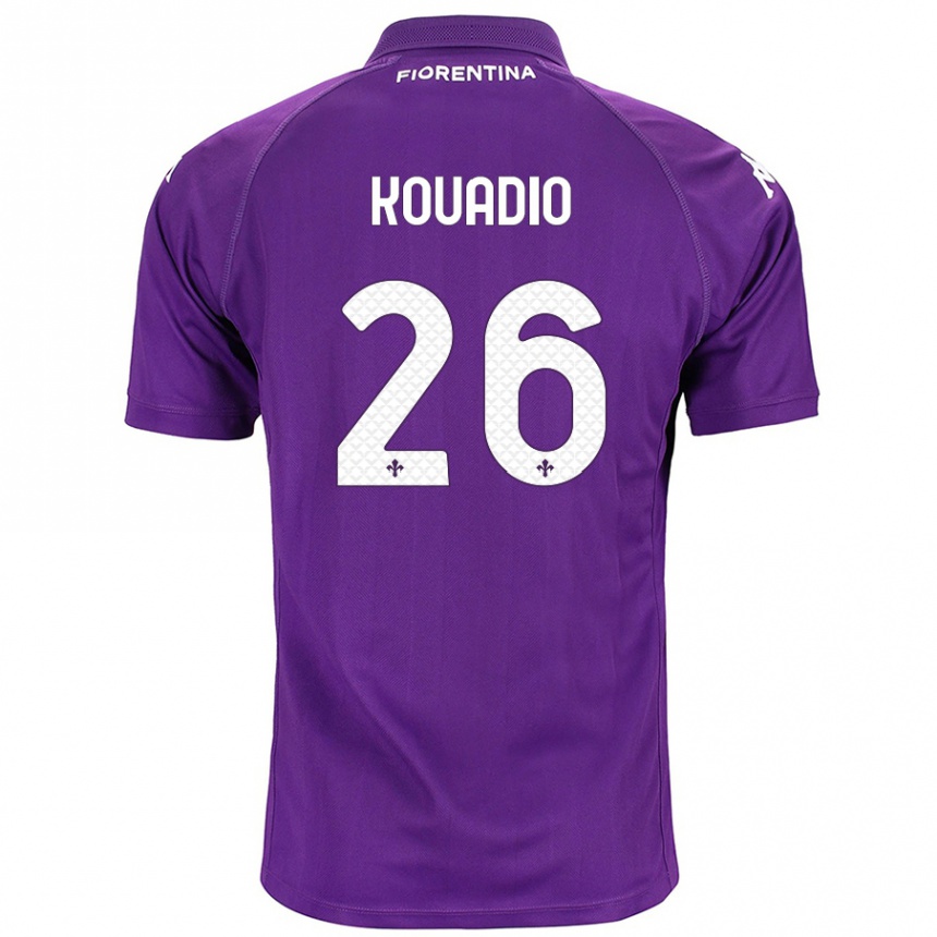 Niño Fútbol Camiseta Eddy Kouadio #26 Morado 1ª Equipación 2024/25