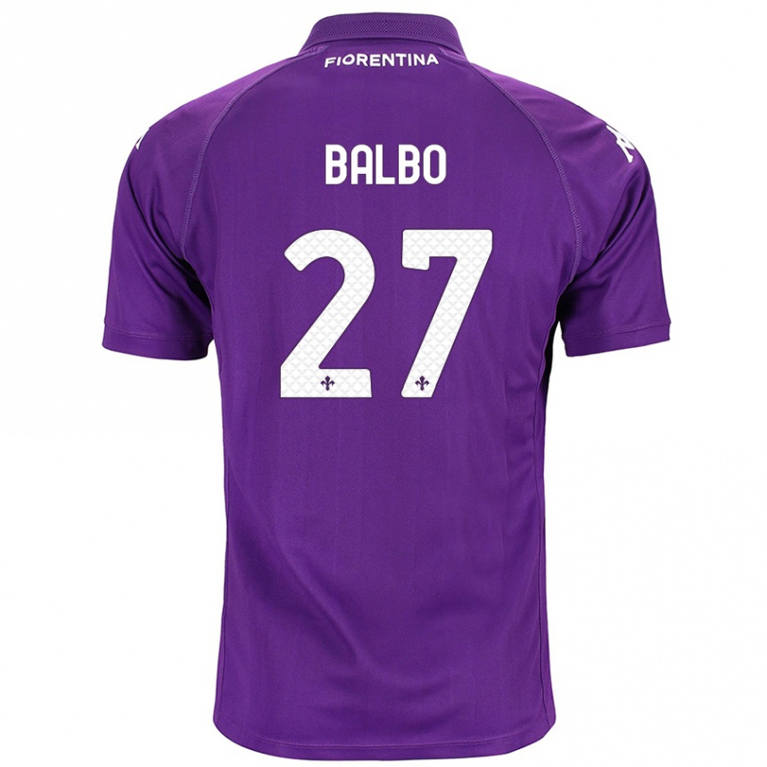 Niño Fútbol Camiseta Luis Balbo #27 Morado 1ª Equipación 2024/25