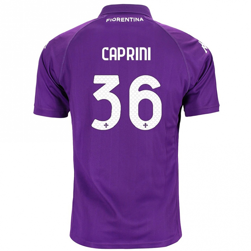 Niño Fútbol Camiseta Maat Daniel Caprini #36 Morado 1ª Equipación 2024/25