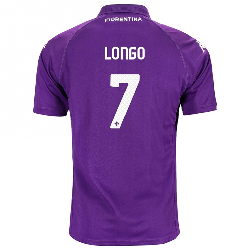 Niño Fútbol Camiseta Miriam Longo #7 Morado 1ª Equipación 2024/25