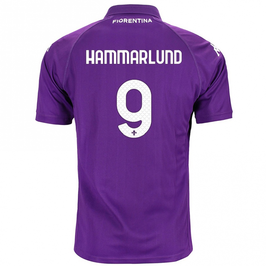 Niño Fútbol Camiseta Pauline Hammarlund #9 Morado 1ª Equipación 2024/25