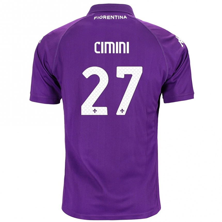 Niño Fútbol Camiseta Linda Tucceri Cimini #27 Morado 1ª Equipación 2024/25