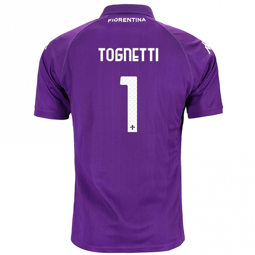 Niño Fútbol Camiseta Laerte Tognetti #1 Morado 1ª Equipación 2024/25