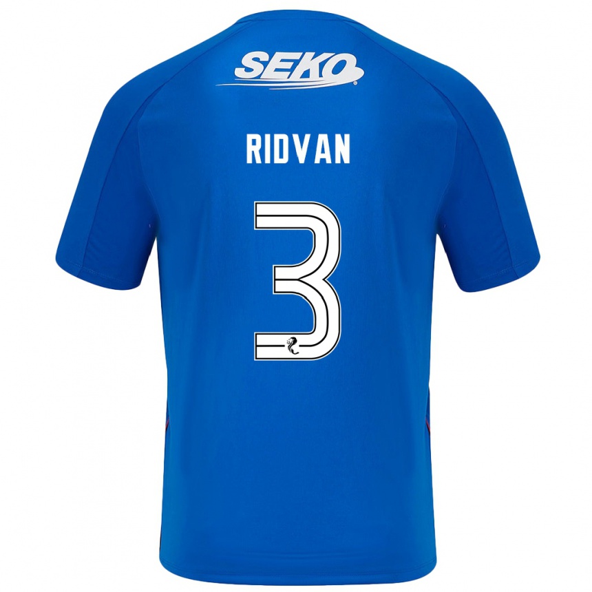 Niño Fútbol Camiseta Rıdvan Yılmaz #3 Azul Oscuro 1ª Equipación 2024/25