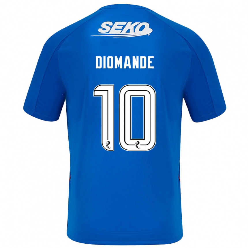 Niño Fútbol Camiseta Mohamed Diomandé #10 Azul Oscuro 1ª Equipación 2024/25