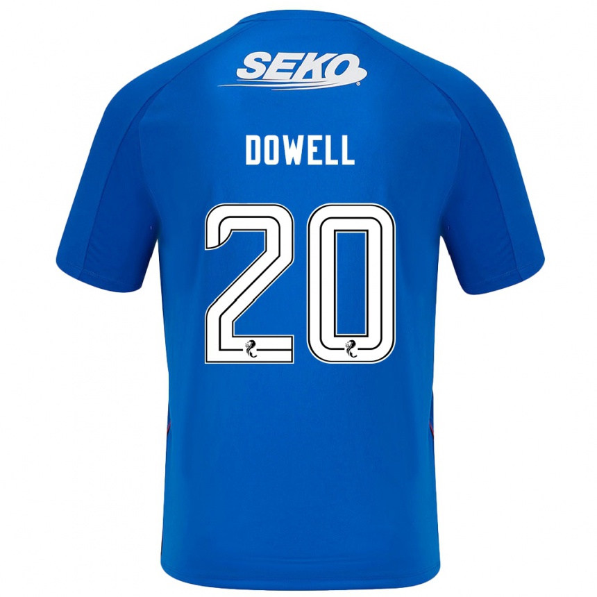 Niño Fútbol Camiseta Kieran Dowell #20 Azul Oscuro 1ª Equipación 2024/25