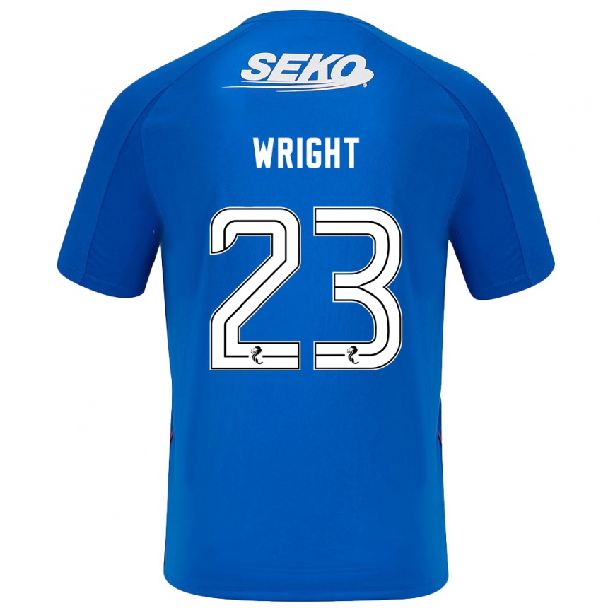 Niño Fútbol Camiseta Scott Wright #23 Azul Oscuro 1ª Equipación 2024/25