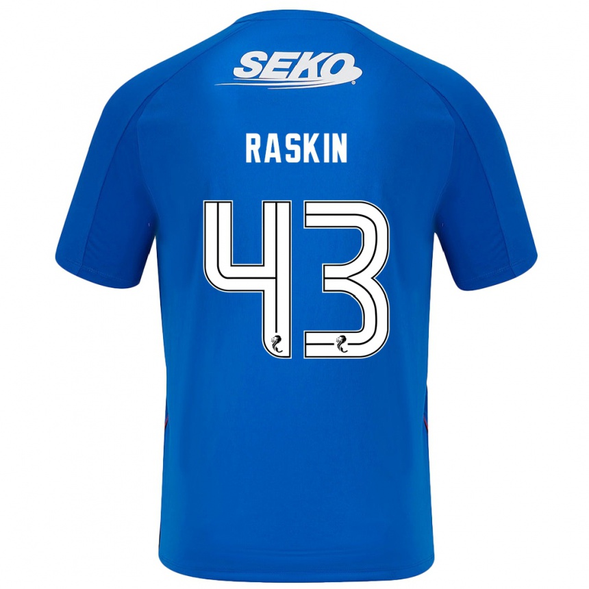 Niño Fútbol Camiseta Nicolas Raskin #43 Azul Oscuro 1ª Equipación 2024/25