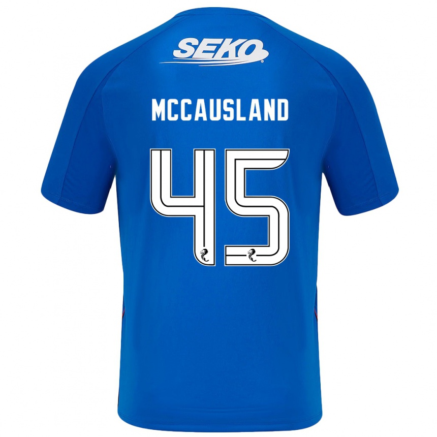 Niño Fútbol Camiseta Ross Mccausland #45 Azul Oscuro 1ª Equipación 2024/25