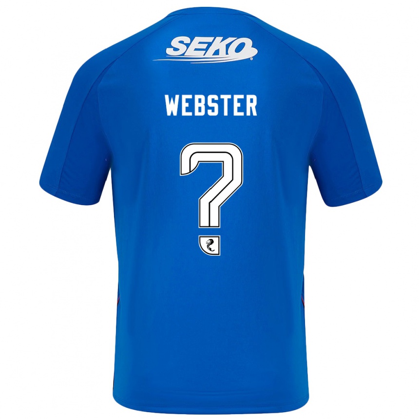 Niño Fútbol Camiseta Kristian Webster #0 Azul Oscuro 1ª Equipación 2024/25