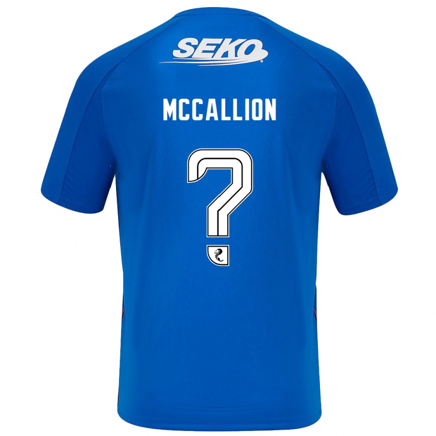 Niño Fútbol Camiseta Aiden Mccallion #0 Azul Oscuro 1ª Equipación 2024/25