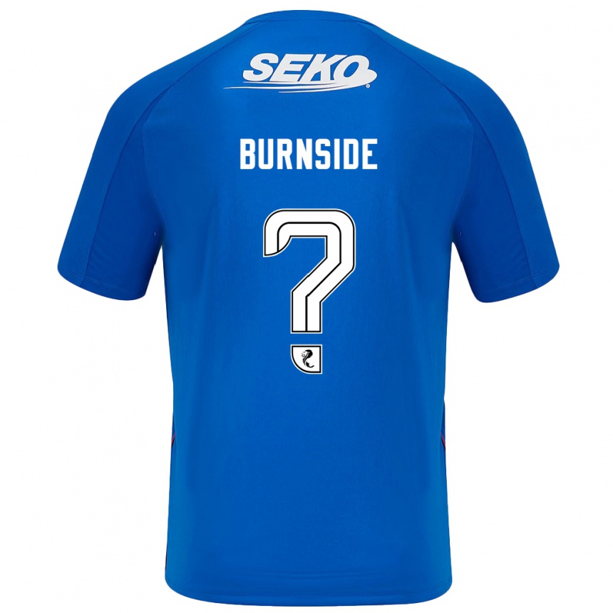 Niño Fútbol Camiseta Callum Burnside #0 Azul Oscuro 1ª Equipación 2024/25