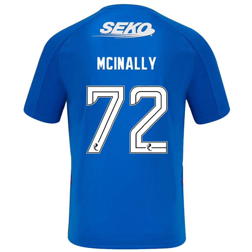 Niño Fútbol Camiseta Darren Mcinally #72 Azul Oscuro 1ª Equipación 2024/25