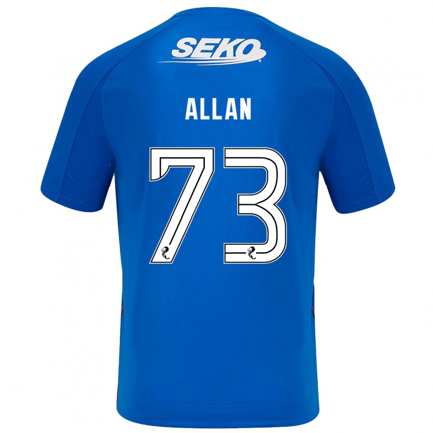 Niño Fútbol Camiseta Connor Allan #73 Azul Oscuro 1ª Equipación 2024/25