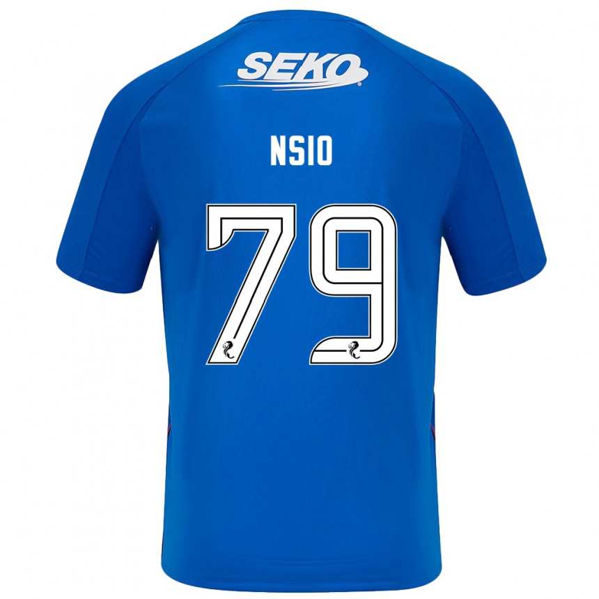 Niño Fútbol Camiseta Paul Nsio #79 Azul Oscuro 1ª Equipación 2024/25