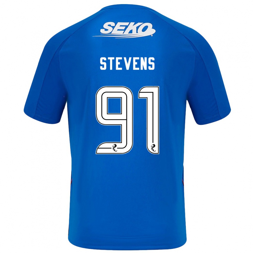 Niño Fútbol Camiseta Archie Stevens #91 Azul Oscuro 1ª Equipación 2024/25