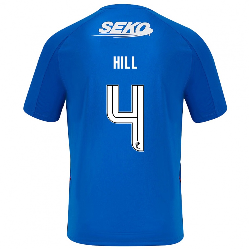 Niño Fútbol Camiseta Kathryn Hill #4 Azul Oscuro 1ª Equipación 2024/25