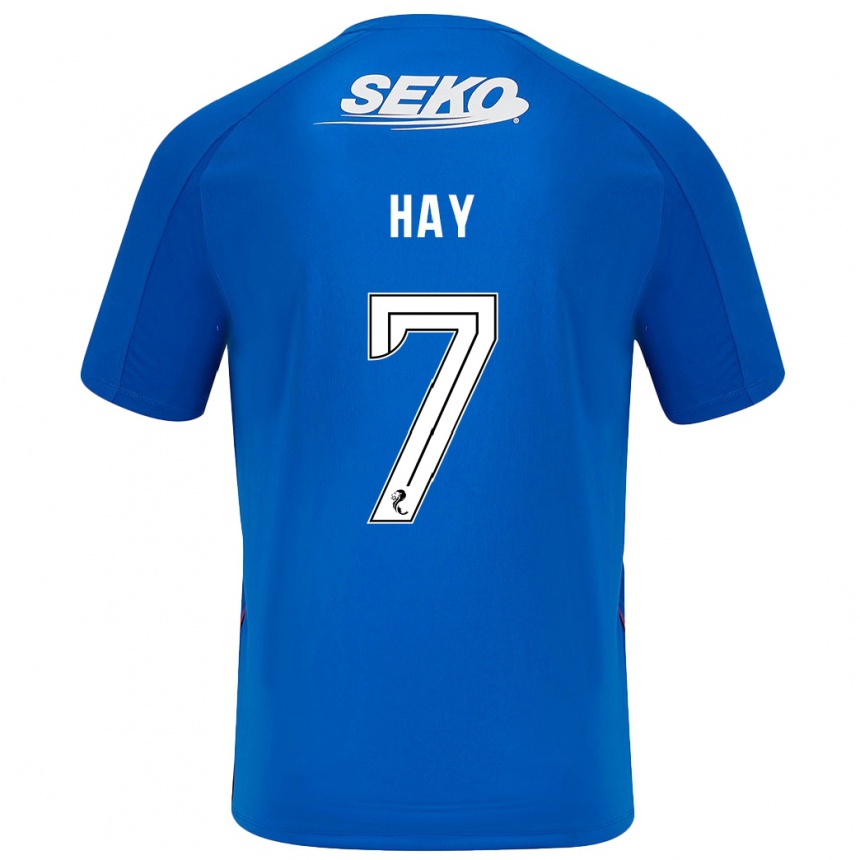 Niño Fútbol Camiseta Brogan Hay #7 Azul Oscuro 1ª Equipación 2024/25