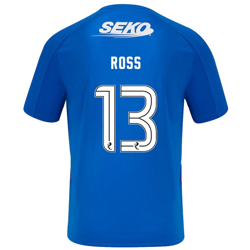 Niño Fútbol Camiseta Jane Ross #13 Azul Oscuro 1ª Equipación 2024/25