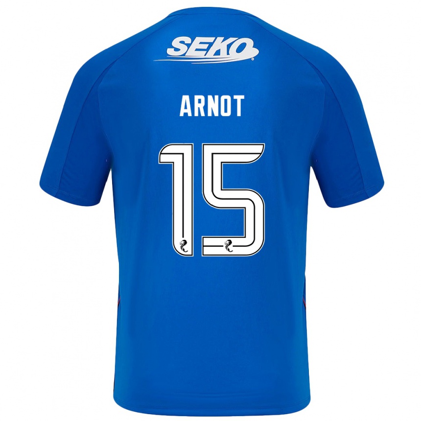 Niño Fútbol Camiseta Elizabeth Arnot #15 Azul Oscuro 1ª Equipación 2024/25