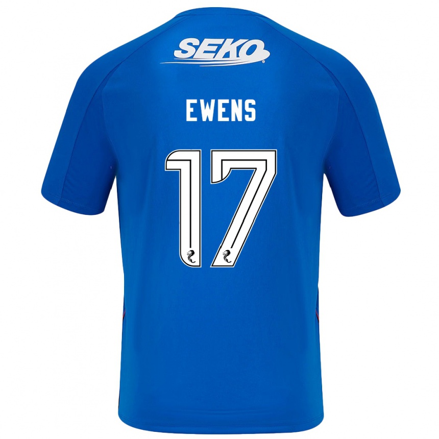 Niño Fútbol Camiseta Sarah Ewens #17 Azul Oscuro 1ª Equipación 2024/25