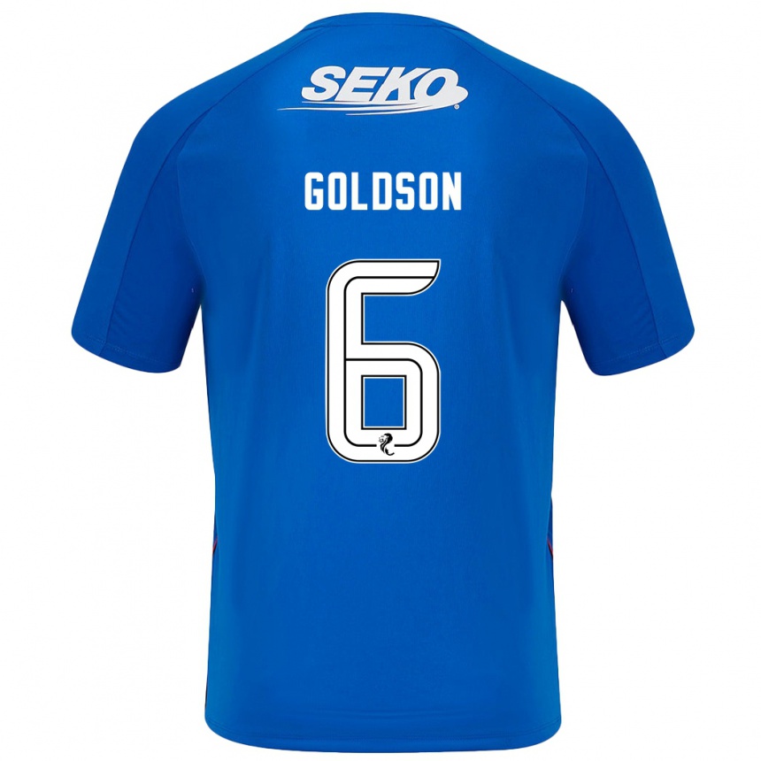 Niño Fútbol Camiseta Connor Goldson #6 Azul Oscuro 1ª Equipación 2024/25