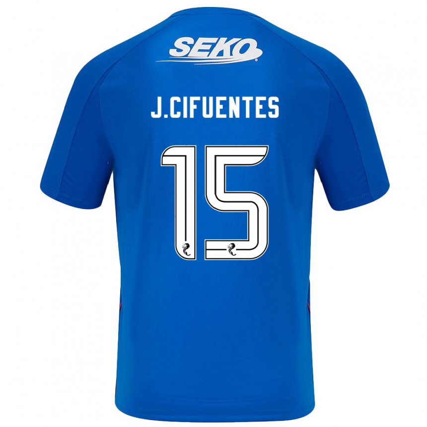 Niño Fútbol Camiseta José Cifuentes #15 Azul Oscuro 1ª Equipación 2024/25