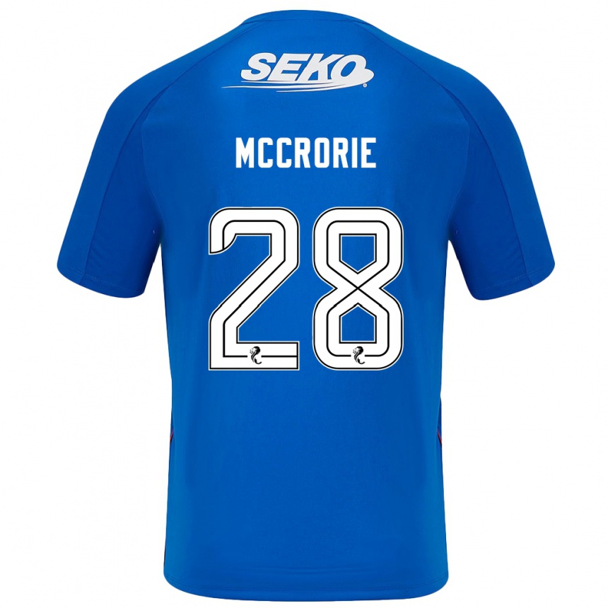 Niño Fútbol Camiseta Robby Mccrorie #28 Azul Oscuro 1ª Equipación 2024/25