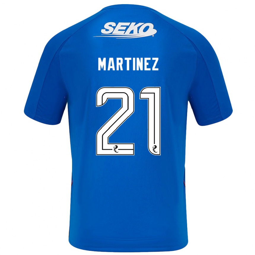 Niño Fútbol Camiseta Lisa Martinez #21 Azul Oscuro 1ª Equipación 2024/25