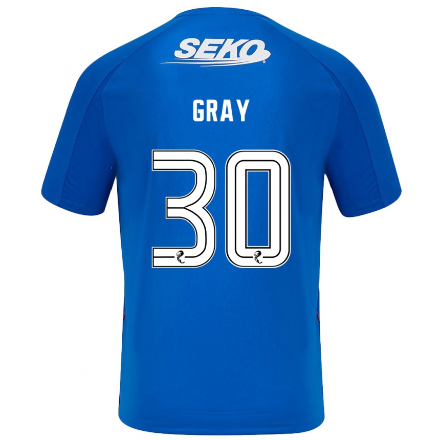 Niño Fútbol Camiseta Georgia Gray #30 Azul Oscuro 1ª Equipación 2024/25