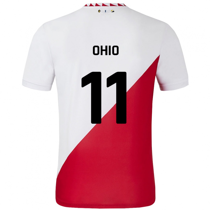 Niño Fútbol Camiseta Noah Ohio #11 Blanco Rojo 1ª Equipación 2024/25