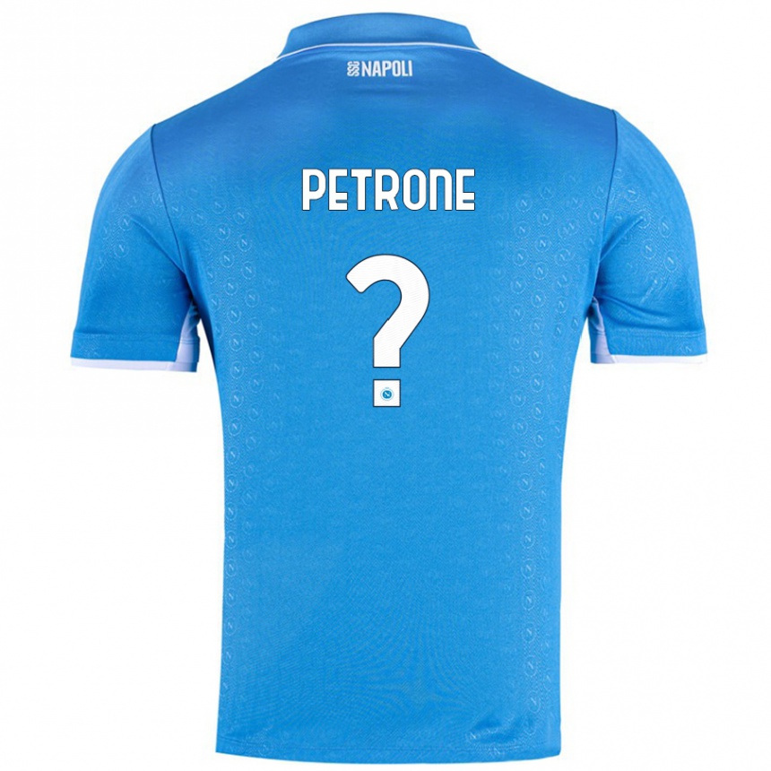 Niño Fútbol Camiseta Andrea Petrone #0 Azul Cielo 1ª Equipación 2024/25