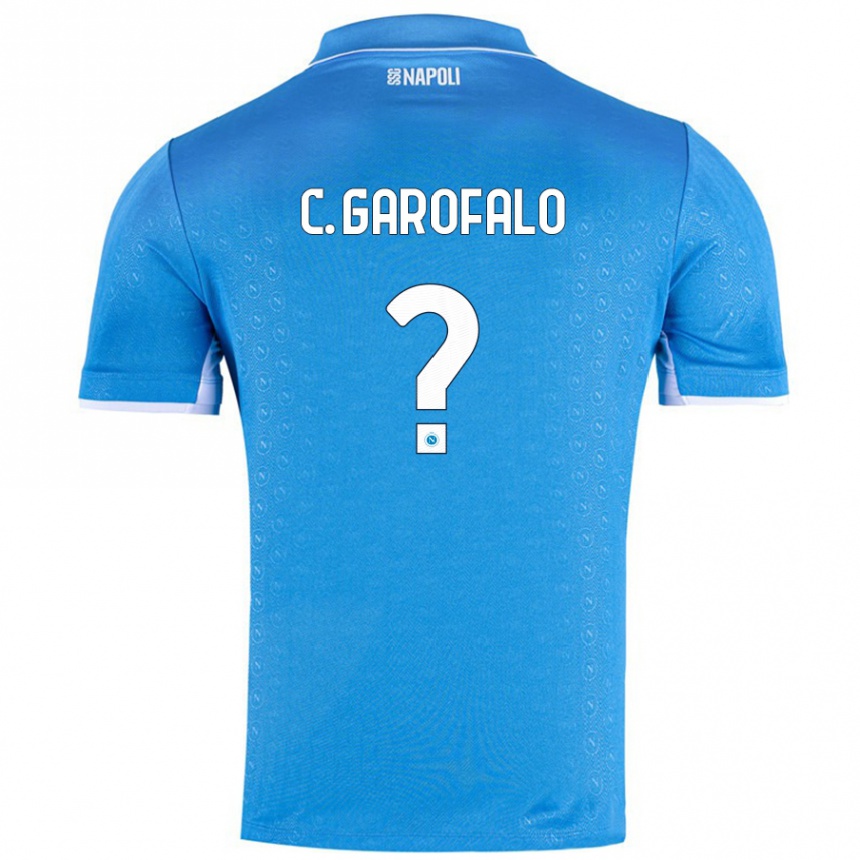 Niño Fútbol Camiseta Christian Garofalo #0 Azul Cielo 1ª Equipación 2024/25