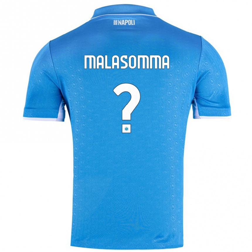 Niño Fútbol Camiseta Matteo Malasomma #0 Azul Cielo 1ª Equipación 2024/25