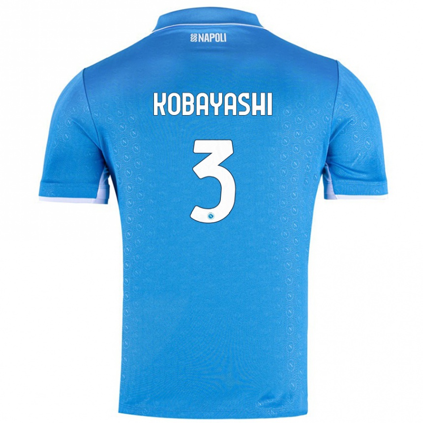 Niño Fútbol Camiseta Miharu Kobayashi #3 Azul Cielo 1ª Equipación 2024/25